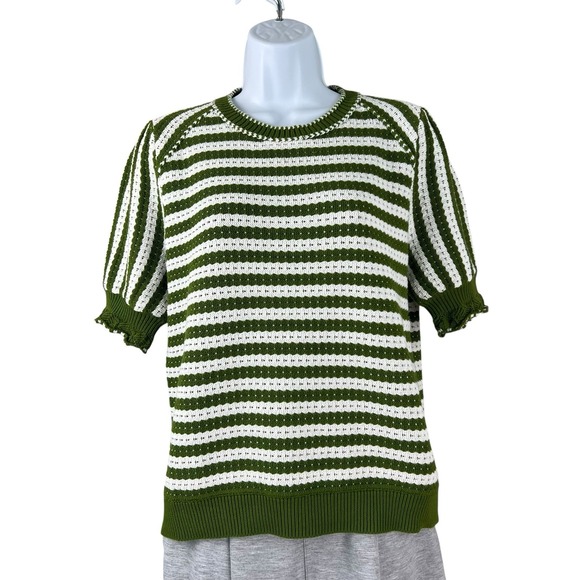 Cartolina Fallon Top Womens Small Ivy Stripe Casual Designer Chic - Picture 1 of 7